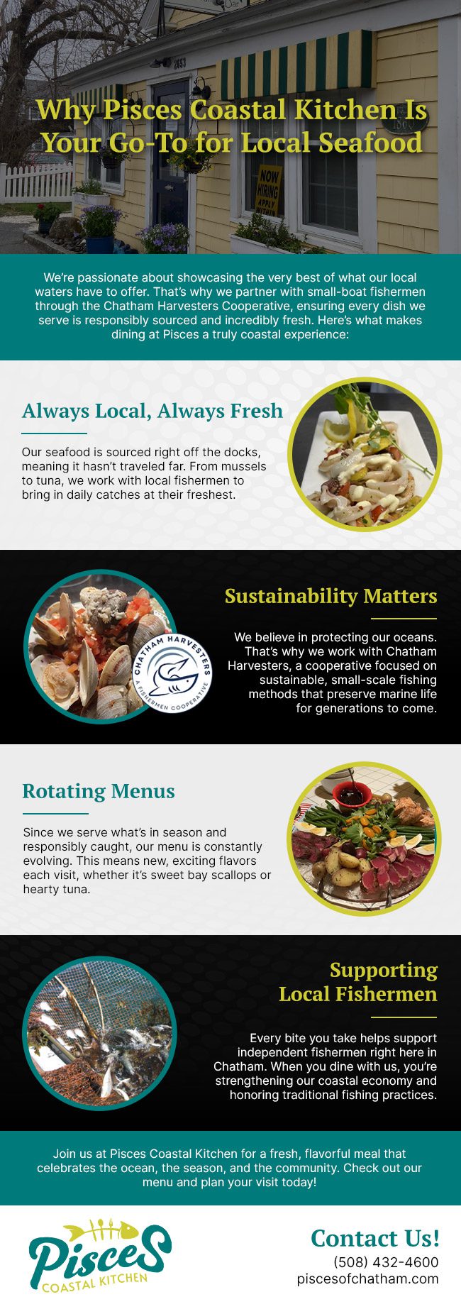 Why Pisces Coastal Kitchen Is Your Go-To for Local Seafood 